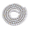 Electroplate Opaque Solid Color Glass Beads Strands EGLA-A034-P3mm-L23-2