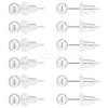   6 Pairs Sterling Silver Round Ball Stud Earrings for Men Women EJEW-PH0001-20-3