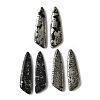 Natural Pyrite Pendants G-L617-H05-10x40mm-1