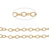 3.28 Feet Brass Textured Cable Chains X-CHC-K010-02G-1
