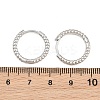 Brass Huggie Hoop Earrings KK-CBA8324-18A-P-4