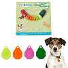 32Pcs 4 Colors Transparent Blank Acrylic Pet Dog ID Tag PALLOY-AB00045-1