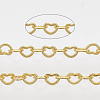 Soldered Brass Heart Chains CHC-T008-03G-1