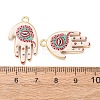 Religion Printed Alloy Pendants AL-CBA7256-24G-01-2