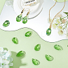 40Pcs Faceted Teardrop Glass Pendants GLAA-SP0001-11C-4