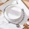 304 Stainless Steel Charm Bracelets LS-STAS-D152-01P-1
