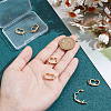 6Pcs Rack Plating Brass Micro Pave Cubic Zirconia Twister Clasps ZIRC-UN0001-08G-3