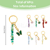 6Pcs 6 Styles KEYC-FH00008-2