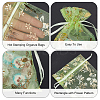 60Pcs 10 Colors Hot Stamping Organza Bags OP-PH0001-35-4