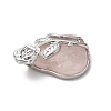 Natural Rose Quartz Pendants G-B042-01P-04-3