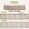 Polyester Rhombus Embroidery Lace Trim OCOR-WH0090-84B-2