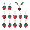 12Pcs Polymer Clay Rhinestone Pendants RB-PH0001-52-7