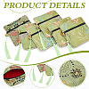 6Pcs Chinese Style Silk Cloth Embroidery Jewelry Packing Zipper Bags with Tassel ABAG-ME0001-05B-3