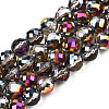 Electroplate Translucent Glass Beads Strands EGLA-N002-26-D02-1