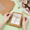 Foldable Kraft Paper Candy Boxes with Visible Window CON-WH0123-22-3