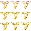 10Pcs 304 Stainless Steel Bowknot Connector Charms STAS-SC0010-53-1