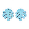 Painted Poplar Wood Pendants LS-WOOD-S045-067E-1