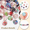 80Pcs 8 Colors Handmade Gold Sand Lampwork Beads LAMP-PH0001-24-4