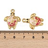 304 Stainless Steel Enamel Pendants STAS-K309-01G-02-3