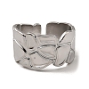 Non-Tarnish 304 Stainless Steel Open Cuff Rings RJEW-Z018-05P-2