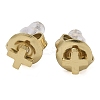 Ion Plating(IP) 304 Stainless Steel Stud Earrings for Women EJEW-B109-04B-G-1
