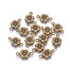 Tibetan Style Alloy Flower Links Connectors LS-MLF5093Y-NF-1