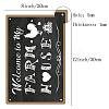 Rectangle with Word Vintage Metal Iron Sign Poster AJEW-WH0157-270-2
