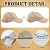 2 Sets 2 Styles Synthetic Turquoise & Plastic Imitation Pearl Beads & 304 Stainless Steel Link Baseball Cap Chain AJEW-GO0002-26-3