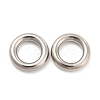 Non-Tarnish 304 Stainless Steel Linking Rings X-STAS-D246-01A-03P-1