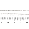 Brass Twisted Boston Link Chains  Necklaces for Women NJEW-D302-60P-3