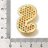 Brass Cubic Zirconia Pendants KK-M295-13G-S-3