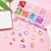 80Pcs 8 Colors Electroplate Transparent Glass Beads EGLA-FS0001-39-8