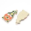 Alloy Enamel Pendants ENAM-T022-01B-2