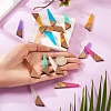 16Pcs 8 Colors Resin & Wood Pendants WOOD-TA0002-70-7