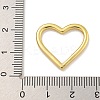 Heart Rack Plating Brass Pendants KK-C074-14G-3