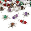 40Pcs 10 Styles Natural Gemstone Pendants G-TA0001-88-2
