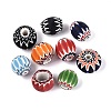 Handmade Millefiori Glass Rondelle Beads LA-N002-36B-1