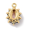 Eco-Friendly Brass Micro Pave Cubic Zirconia Charms ZIRC-C027-12G-06-RS-2