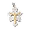 Ion Plating(IP) 304 Stainless Steel Pendants STAS-C103-02GP-1