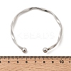 304 Stainless Steel Cuff Bangles for Women LS-BJEW-D407-01P-3