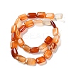 Natural Red Agate Beads Strands G-K357-D04-01-3