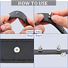 50Pcs Zinc Alloy Spikes Screwback Studs FIND-GF0008-53C-6