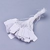White Rectangle Jewelry Price Tags LS-X-TOOL-C003-02-1
