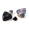 Natural Fluorite Perfume Bottle Pendants G-L623-10G-03-2