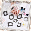 32Pcs 8 Styles Gothic Dark Style Resin Photo Frame AJEW-GA0007-97-3