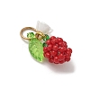 Glass Seed Beaded Pendants PALLOY-MZ00906-4