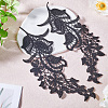 Polyester Embroidery Flower Lace Appliques DIY-WH0409-63-4