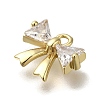 Rack Plating Brass Micro Pave Cubic Zirconia Charms KK-M014-02B-G-2