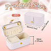 1Pc PU Imitation Leather Jewelry Box LBOX-TA0001-01A-3
