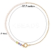 Vintage Natural Pearl Beaded Necklace for Girl Women NJEW-SW00002-03-2